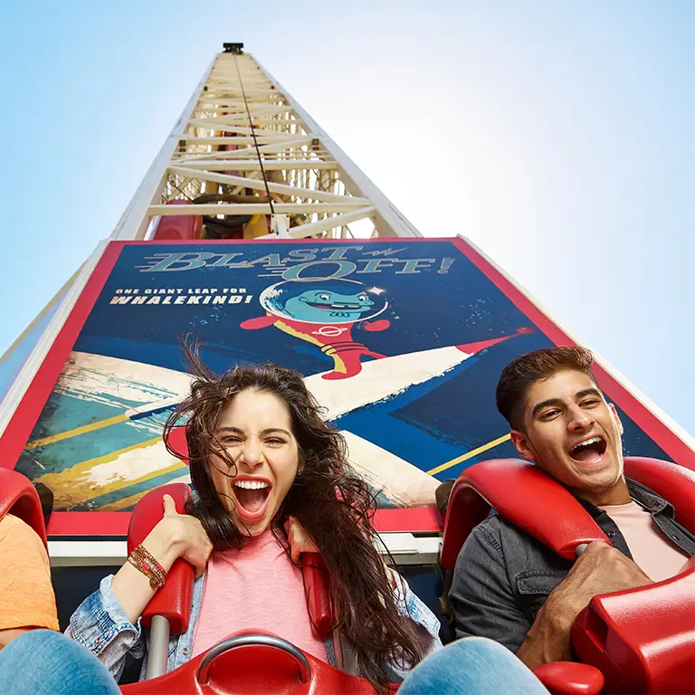 Blast Off drop tower — Dubai Parks & Resorts