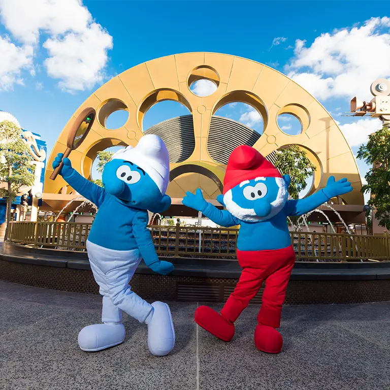 Die Schlümpfe bei Motiongate Dubai Parks & Resorts