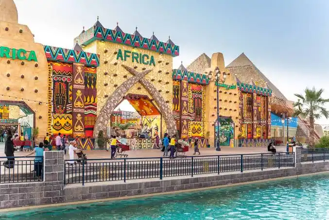 Africa pavilion, daytime — Global Village Dubai
